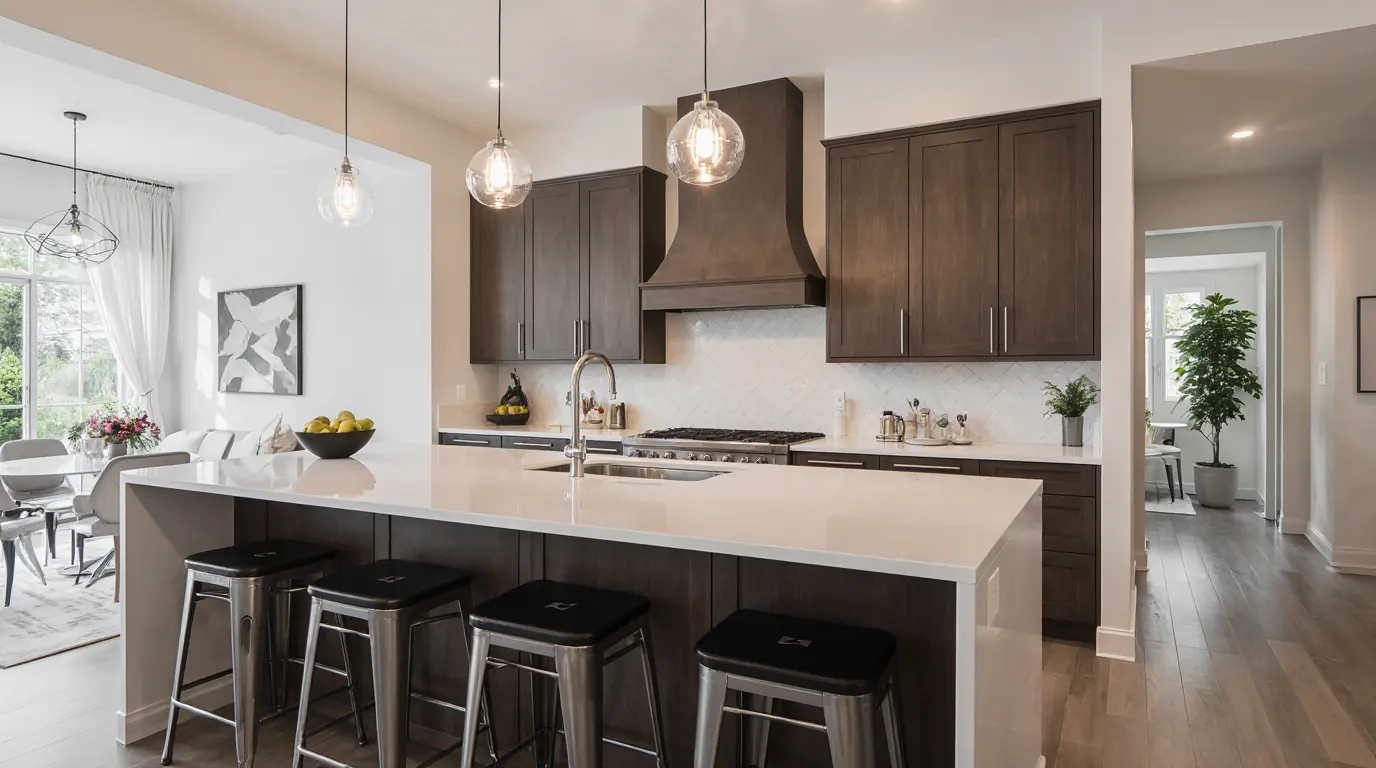 Affordable kitchen remodel near me with modern finishes and custom cabinetry.