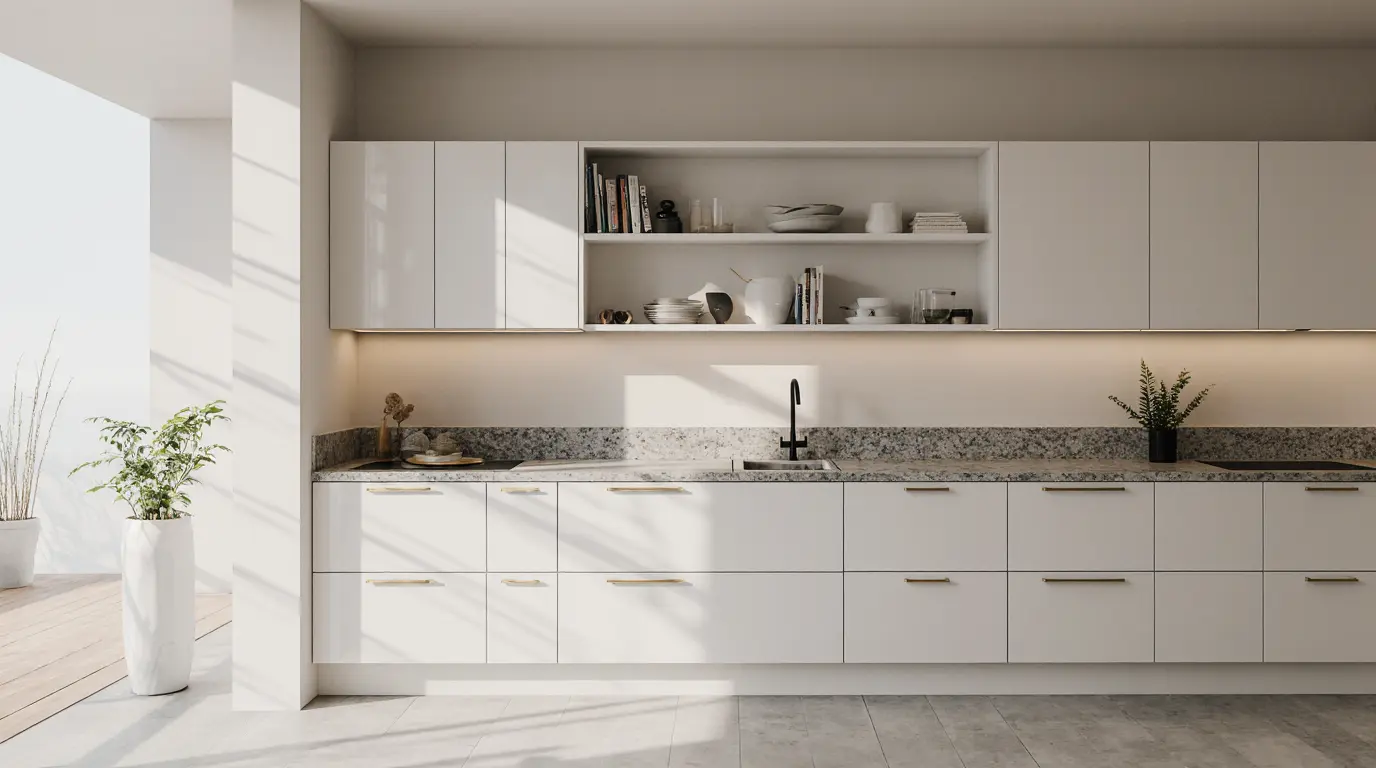 Custom cabinet solutions for modern kitchens and bathrooms, designed for functionality and style.