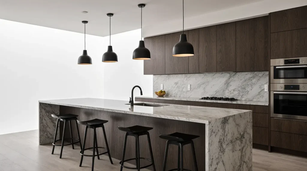 Customer review of kitchen remodeling near me with modern cabinetry, updated countertops, and energy-efficient appliances by EBM.