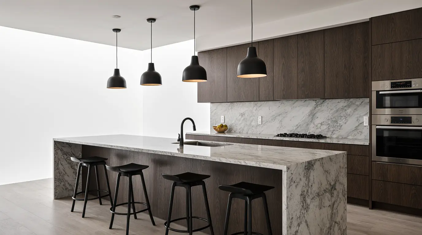 Customer review of kitchen remodeling near me with modern cabinetry, updated countertops, and energy-efficient appliances by EBM.