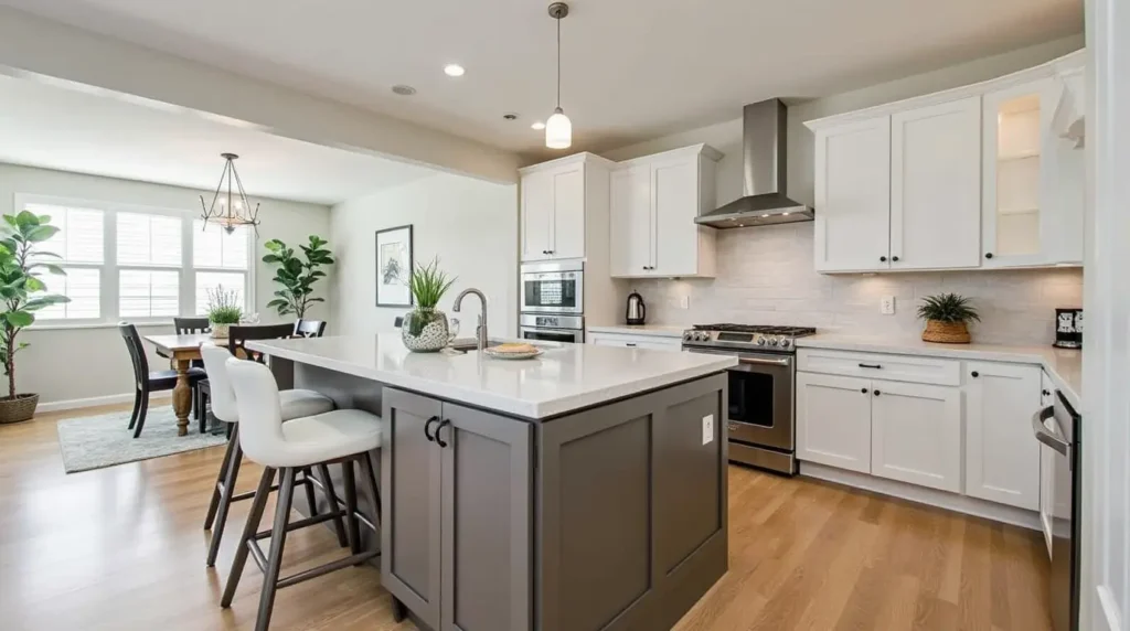 2026 kitchen remodel featuring sustainable materials, modern designs, and smart technology.