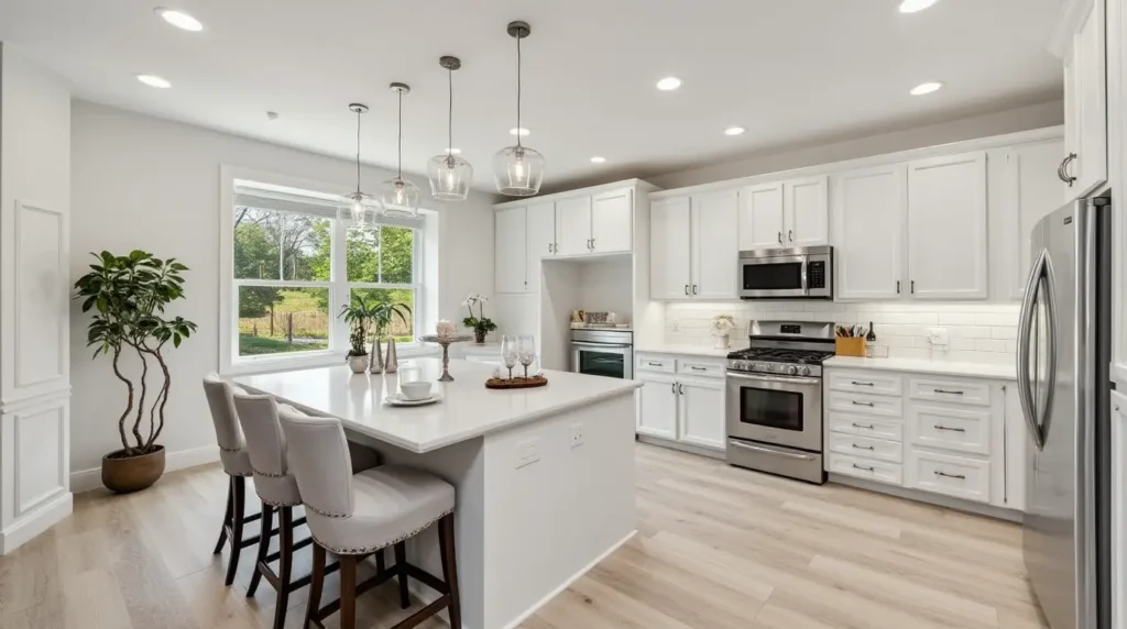 2026 kitchen and bathroom remodeling trends featuring sustainable materials, innovative designs, and smart technology.