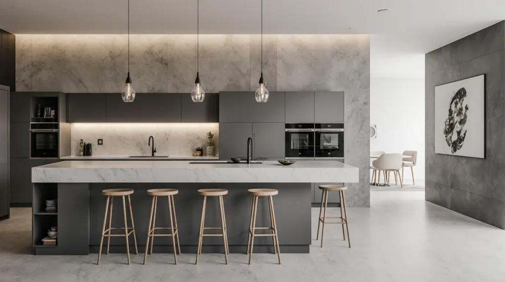 2026 kitchen and bathroom remodeling ideas featuring smart appliances, sleek designs, and modern finishes.