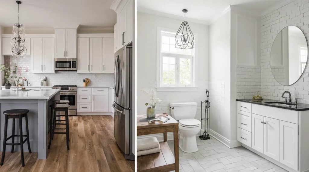 2026 kitchen and bathroom remodeling tips featuring smart upgrades, budget-friendly solutions, and efficient designs.