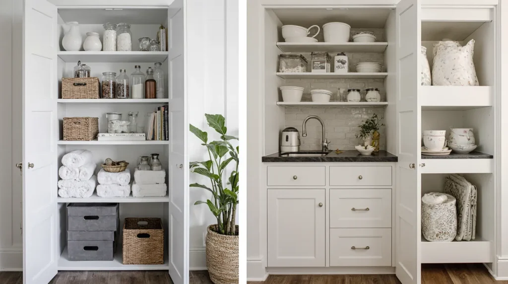 Maximize storage in small kitchens and bathrooms with creative storage solutions, efficient layouts, and organizational tips.